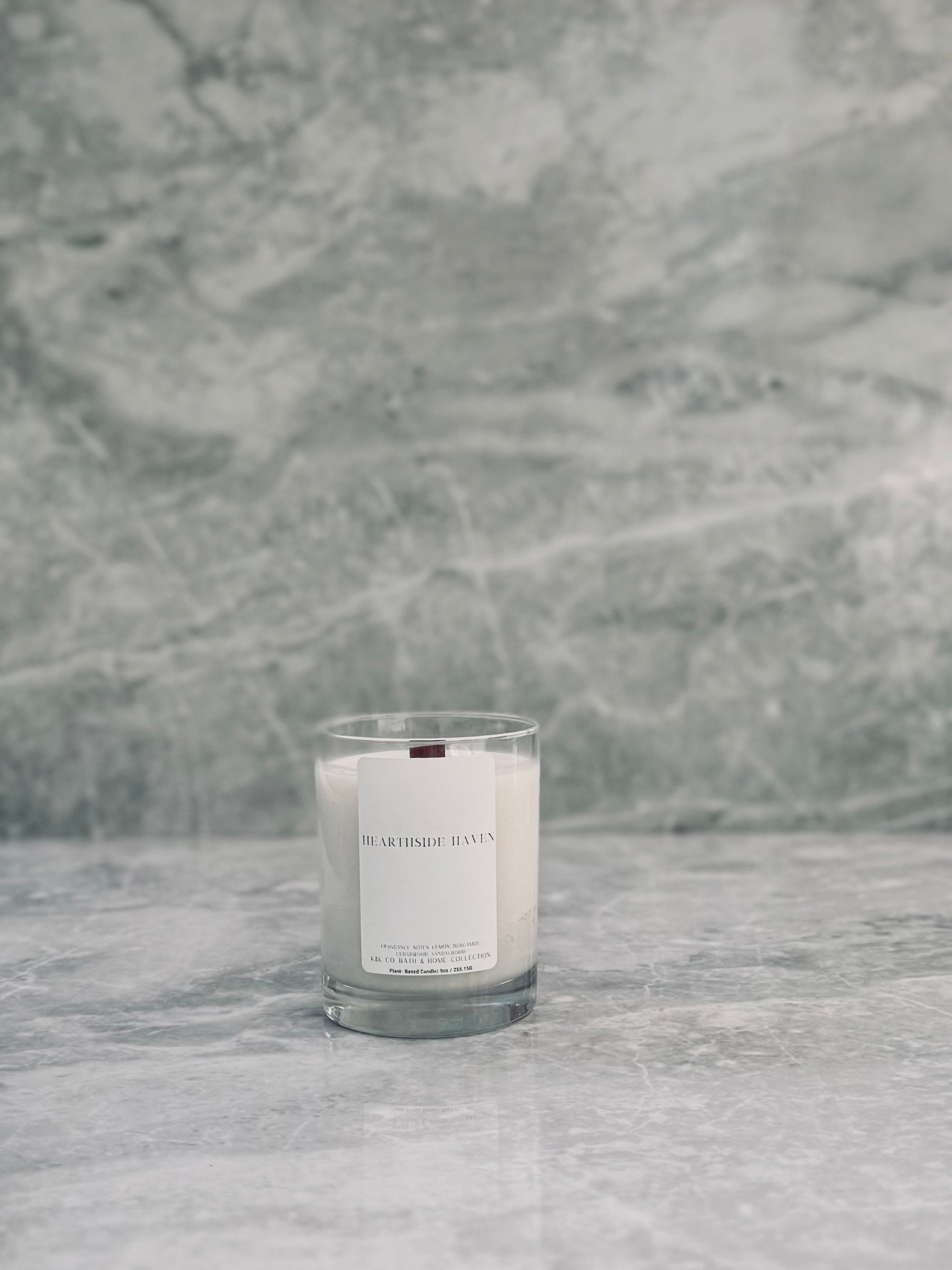 Hearthside Haven Candle | Vegan Hand-Poured Candle with Cedarwood, Sandalwood & Amber – K&K Co.