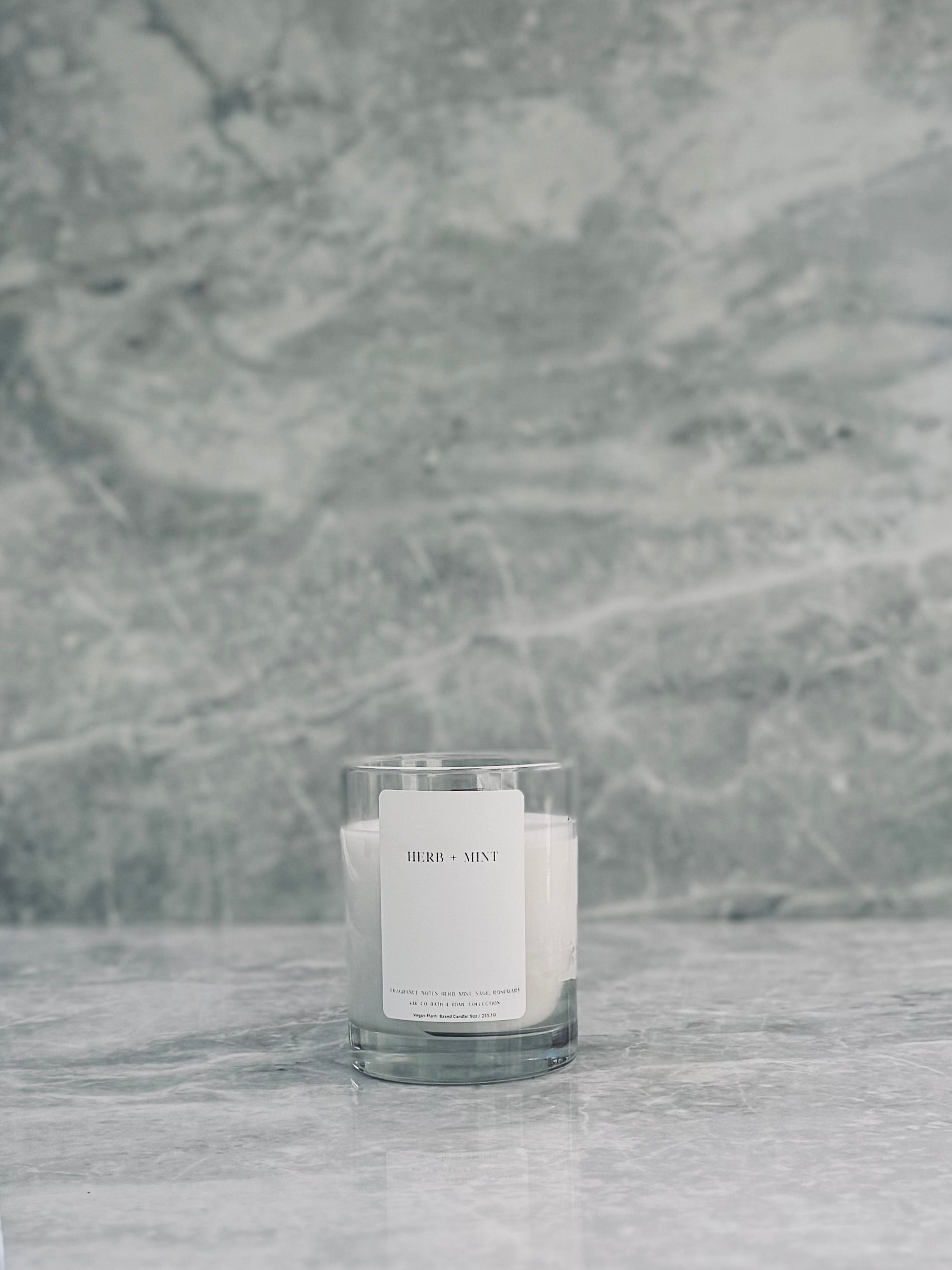 Herb Mint Candle | Vegan Hand-Poured Candle with Fresh Mint & Herbal Notes – K&K Co.