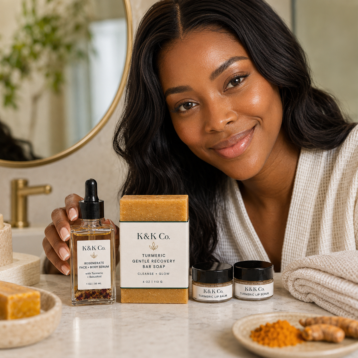 Turmeric Glow Kit — 4-Step Face + Lip Ritual | PRE-ORDER