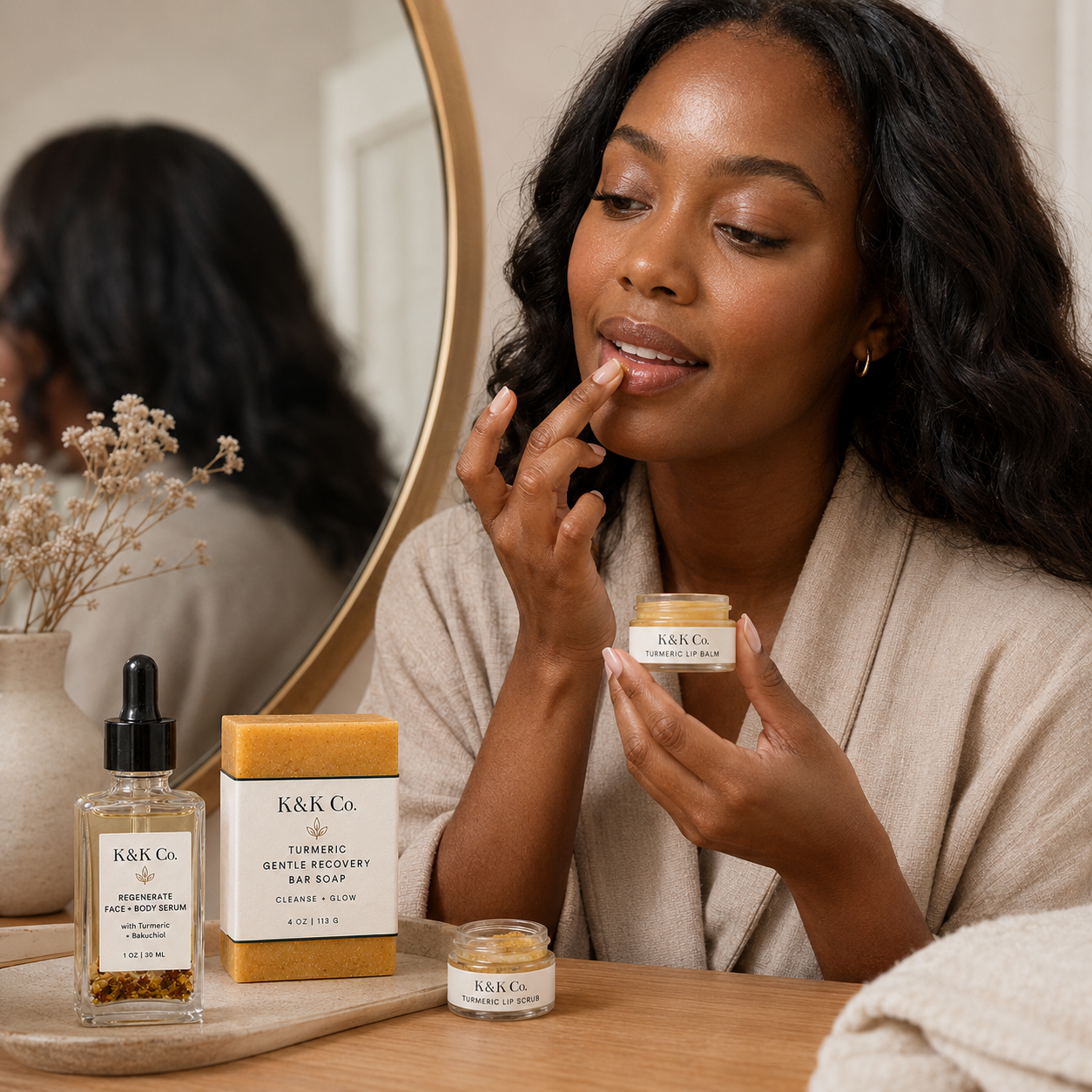 Turmeric Glow Kit — 4-Step Face + Lip Ritual | PRE-ORDER